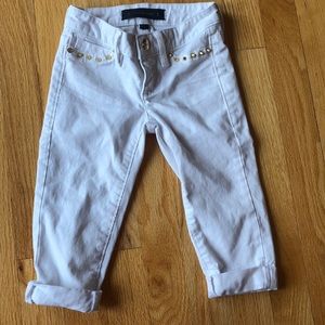 Juicy couture white denim with gold stud detail
